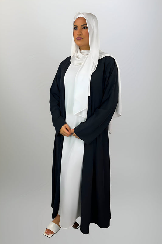 Black Open Abaya