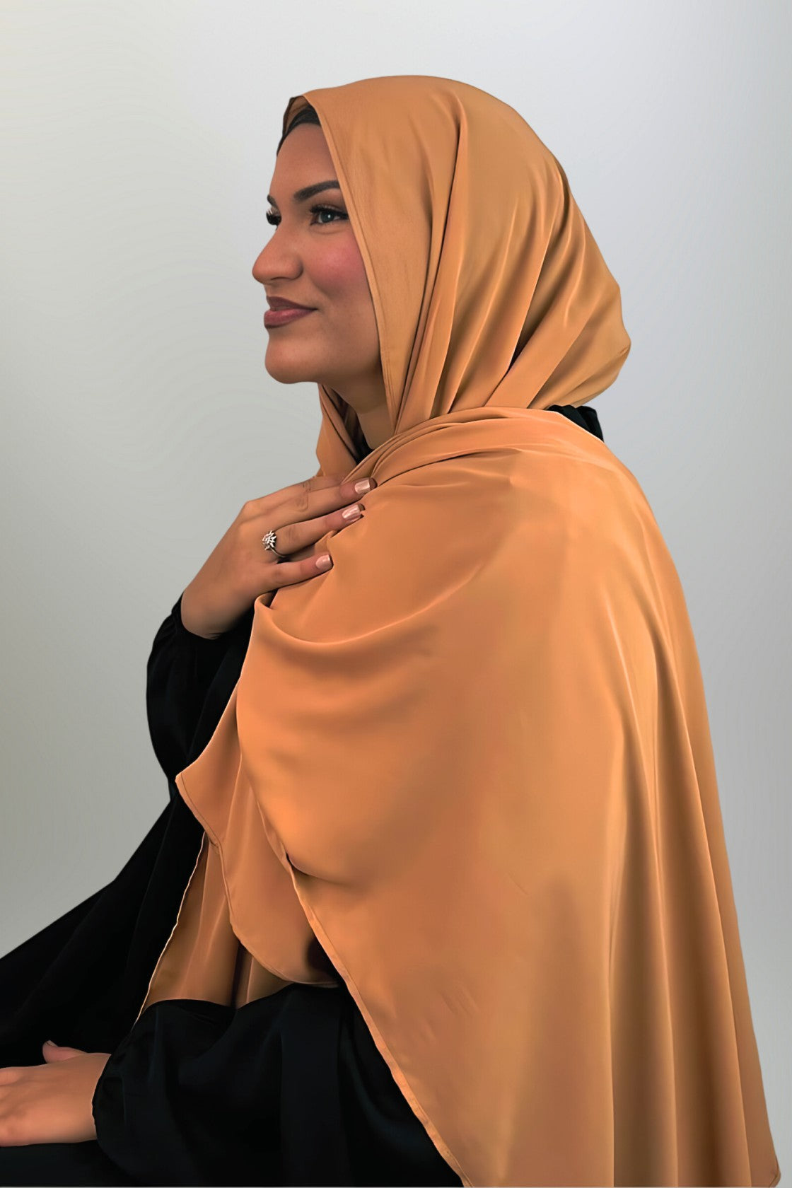 Premium Chiffon Hijab - Cacao