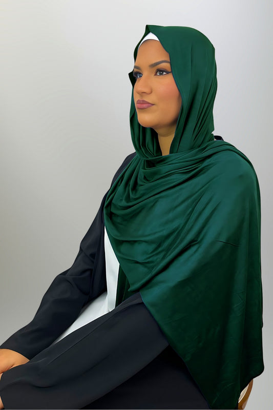 Premium Jersey Headscarf - Emerald Green