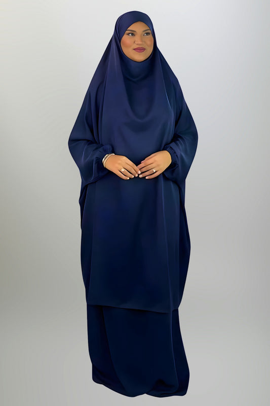 Two Piece Jilbab - Midnight Blue