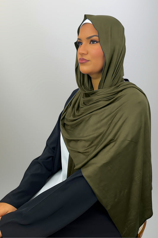 Premium Jersey Headscarf - Khaki