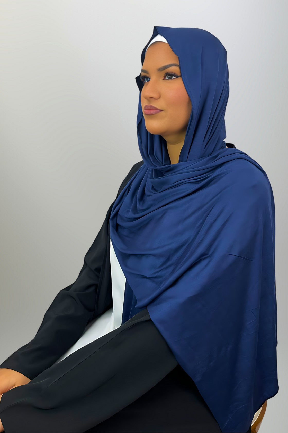 Premium Jersey Headscarf - Navy Blue