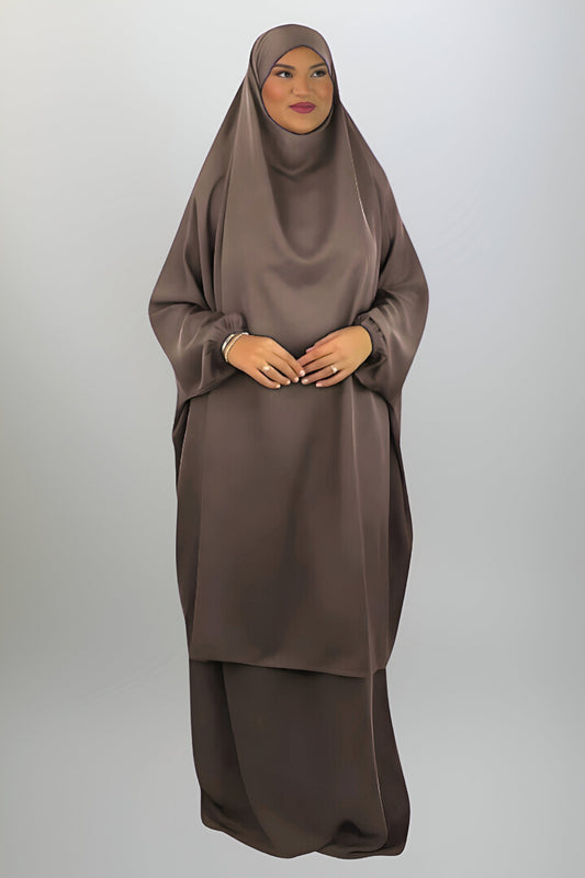 Two Piece Jilbab - Nude