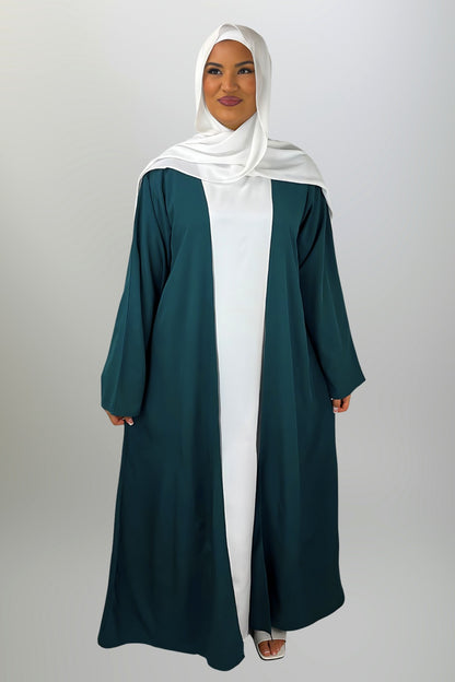 Olive Green Open Abaya