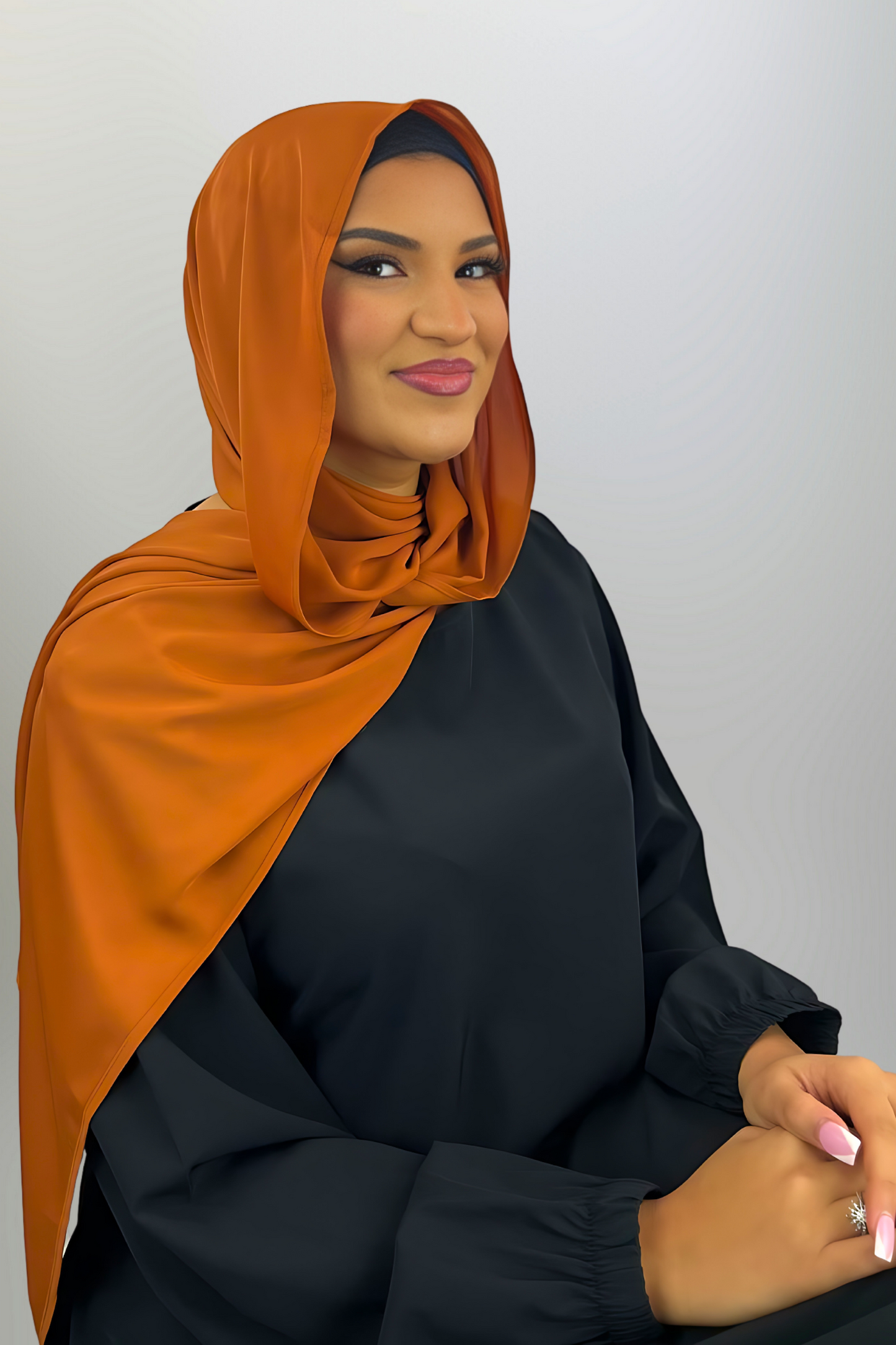 Premium Chiffon Hijab - Paprika